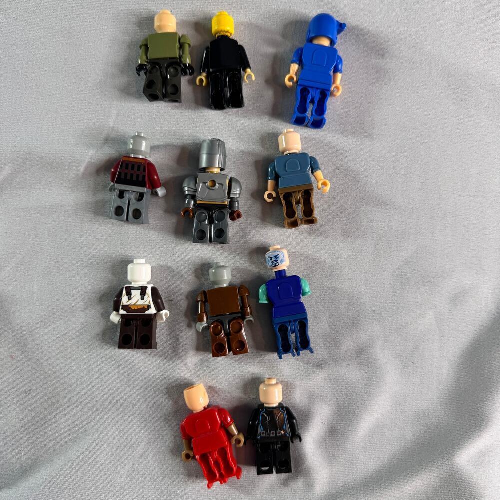 Lot of 11 Minifigure Figures Compatible w/LEGO Mixed Characters Knights Military